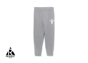 BAPE College Wide Fit Sweatpants "Grey"