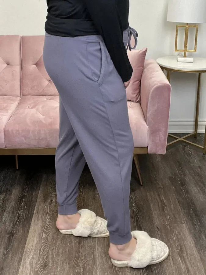 Be Still Women's Ribbed Stretch Sweatpants * Final Sale*