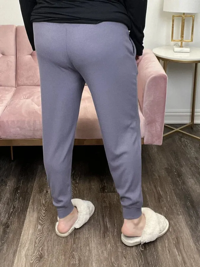 Be Still Women's Ribbed Stretch Sweatpants * Final Sale*