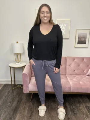 Be Still Women's Ribbed Stretch Sweatpants * Final Sale*