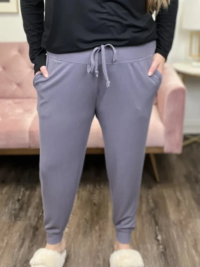 Be Still Women's Ribbed Stretch Sweatpants * Final Sale*