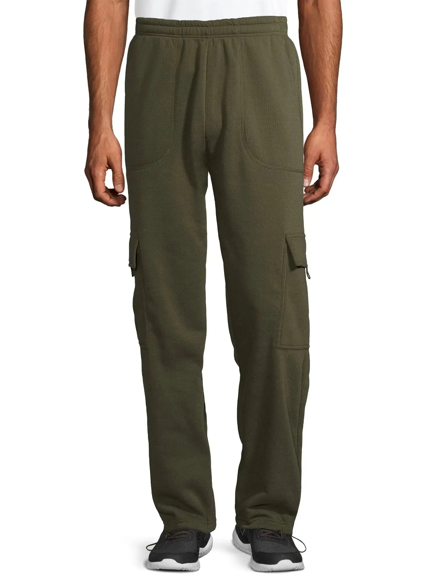 Big Men's Sweatpants with Fleece Cargo Pocket
