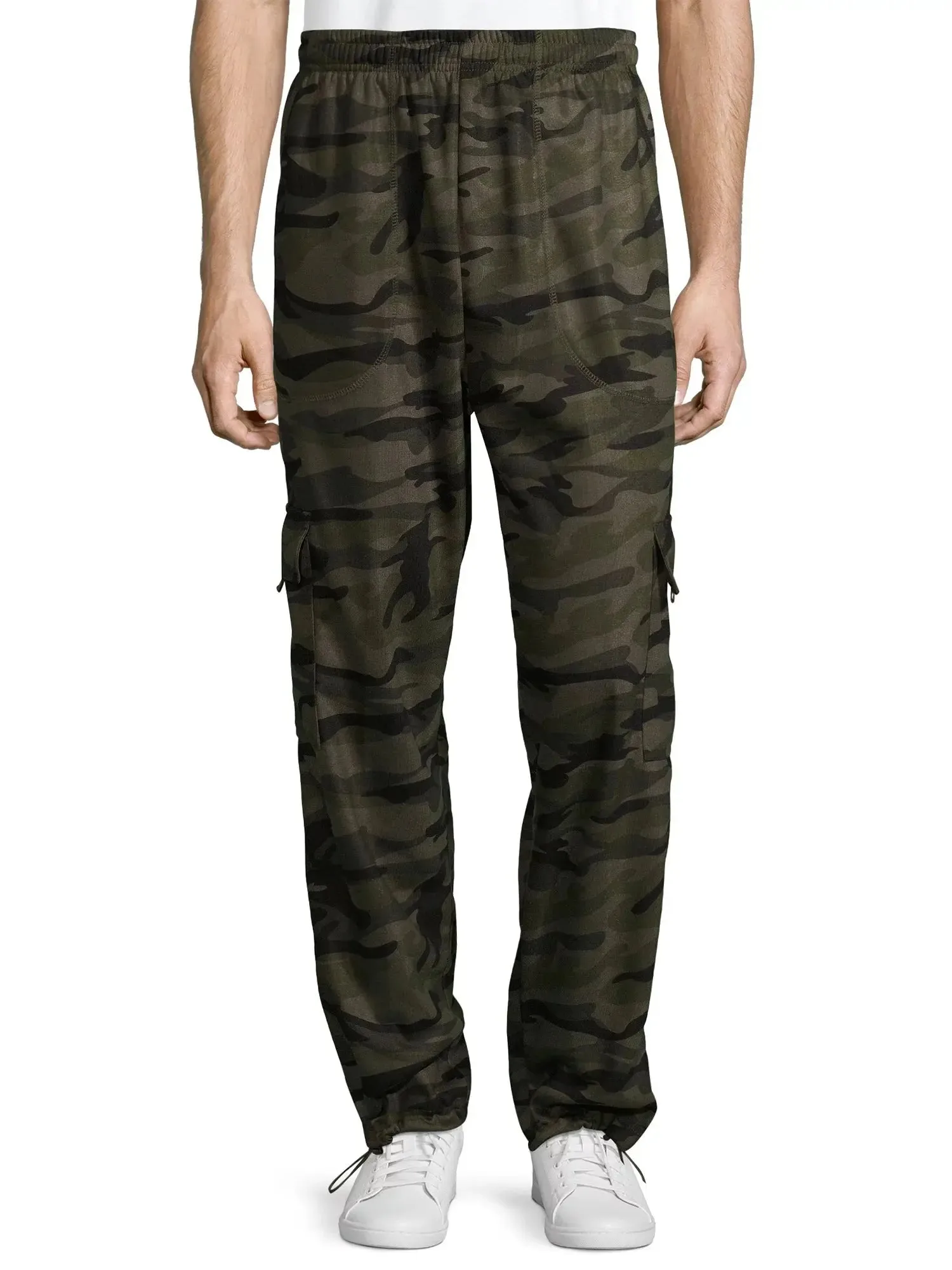 Big Men's Sweatpants with Fleece Cargo Pocket