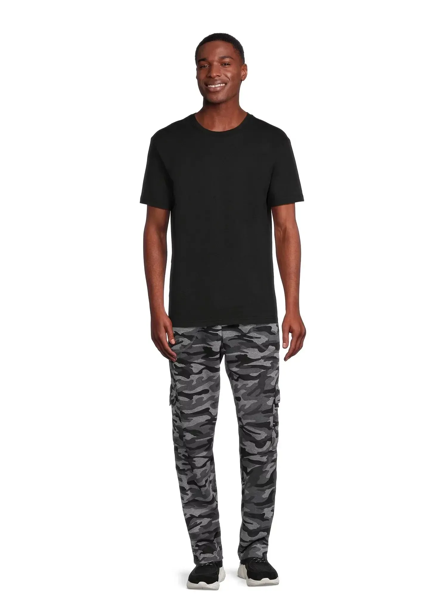 Big Men's Sweatpants with Fleece Cargo Pocket