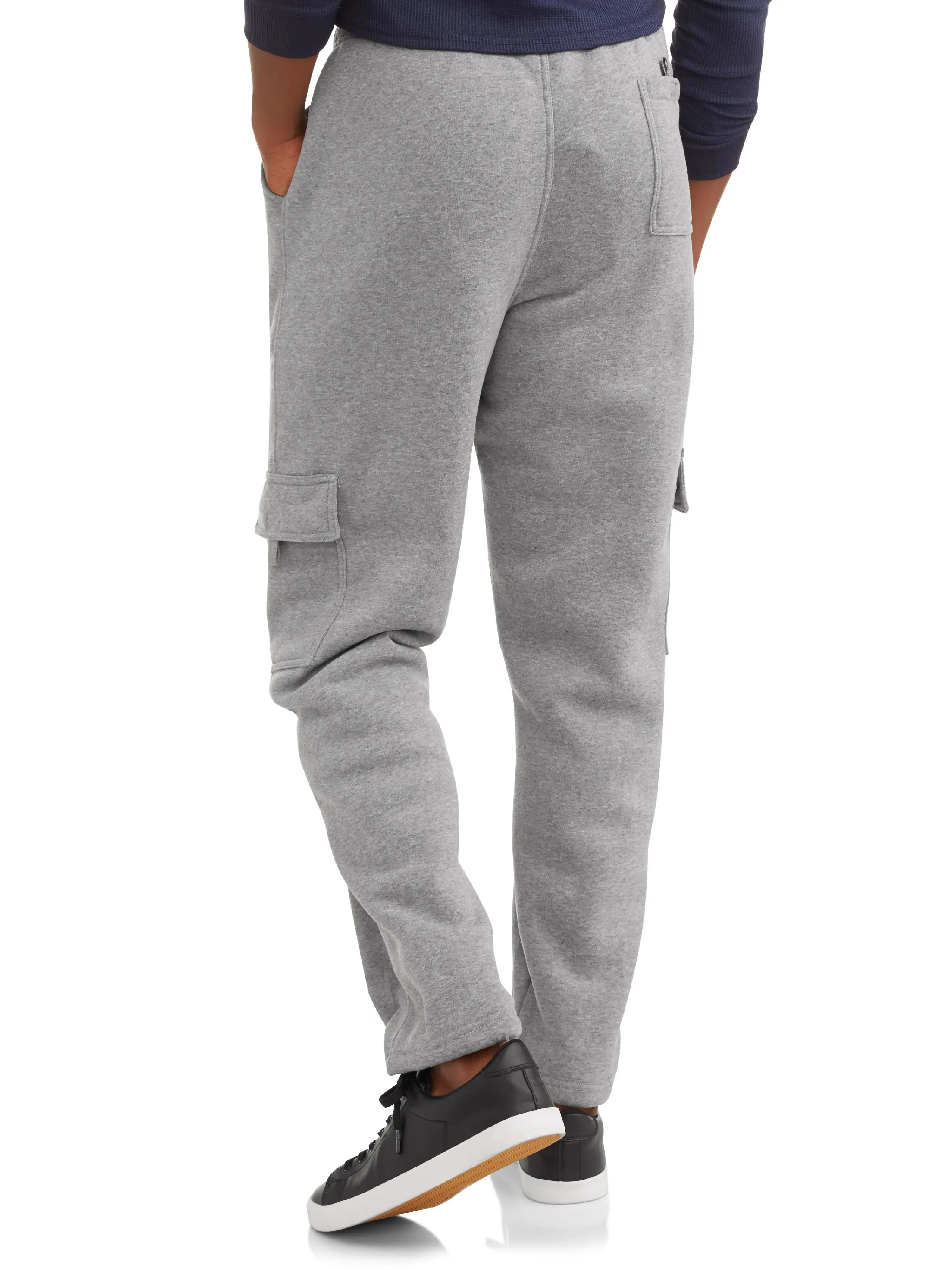 Big Men's Sweatpants with Fleece Cargo Pocket
