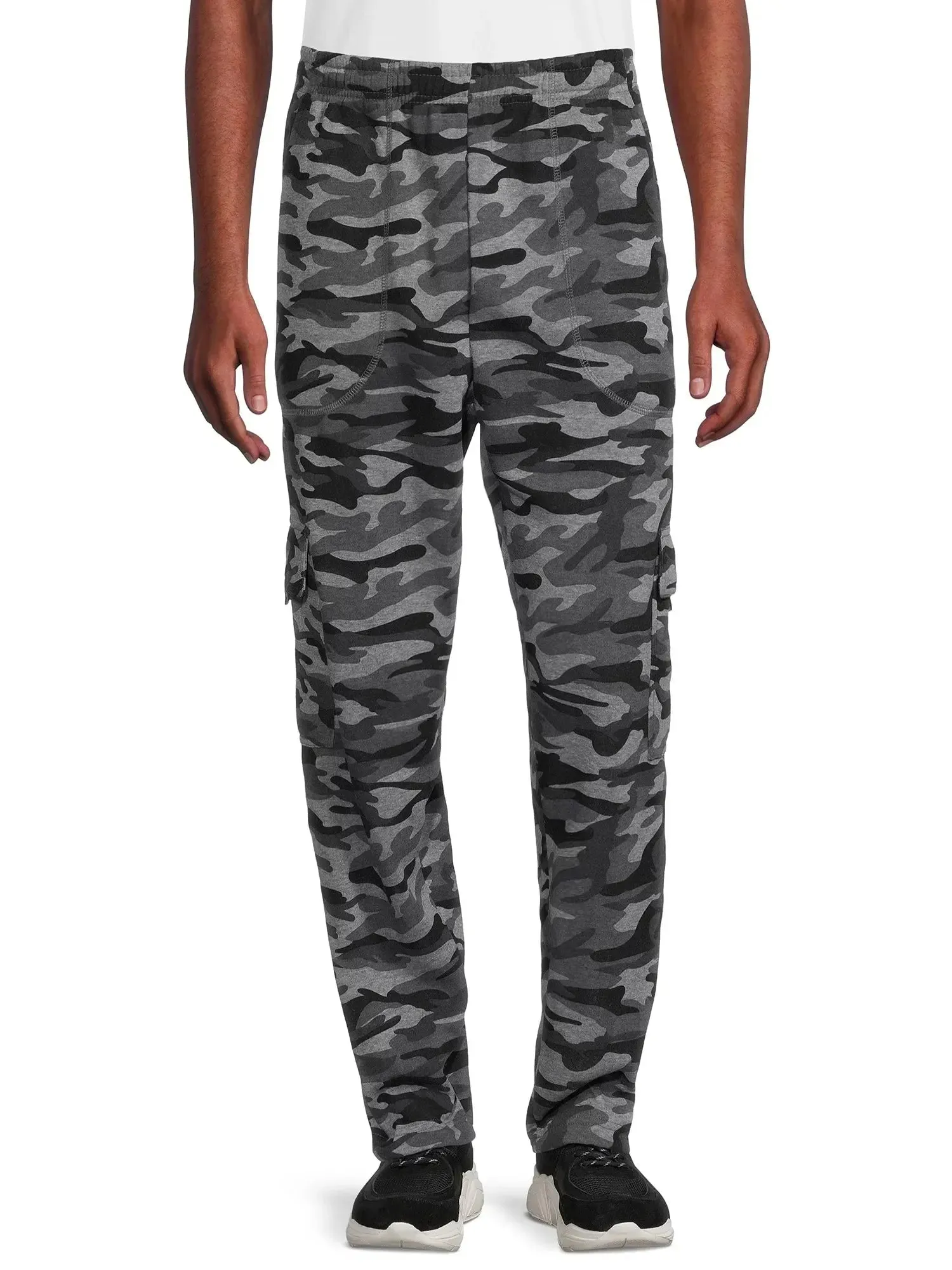 Big Men's Sweatpants with Fleece Cargo Pocket