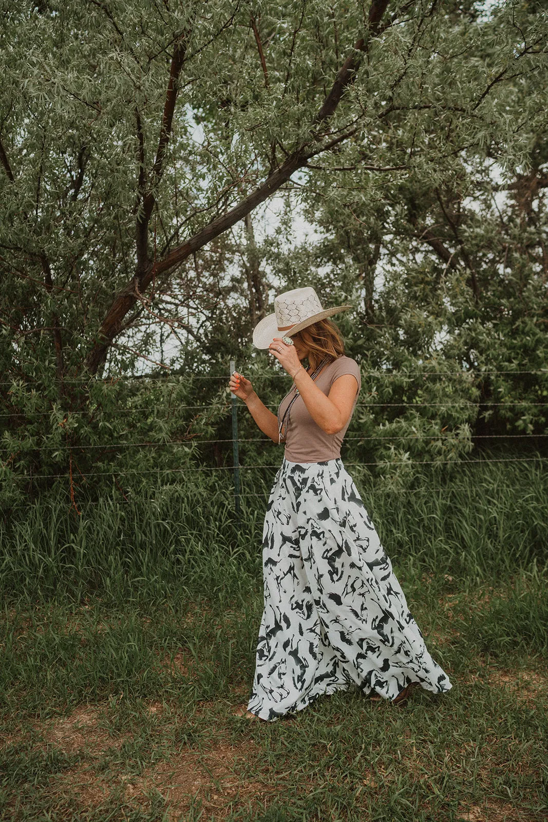Black and White Horse Pants