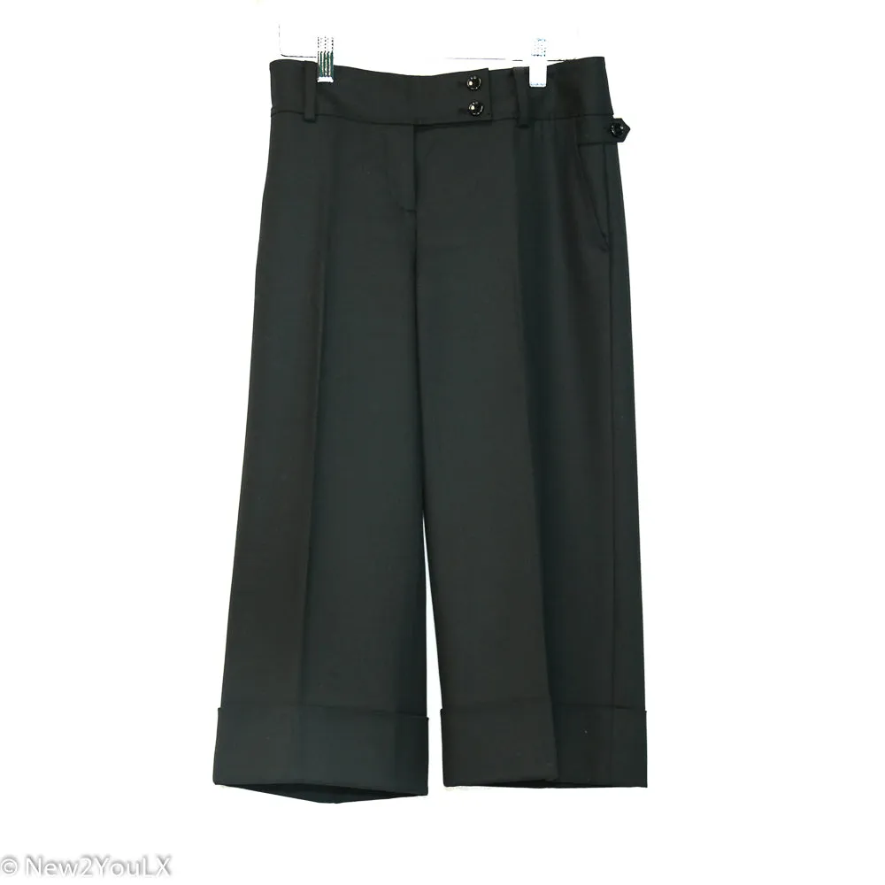 Black Lapeled Capri Slacks (Ann Taylor)
