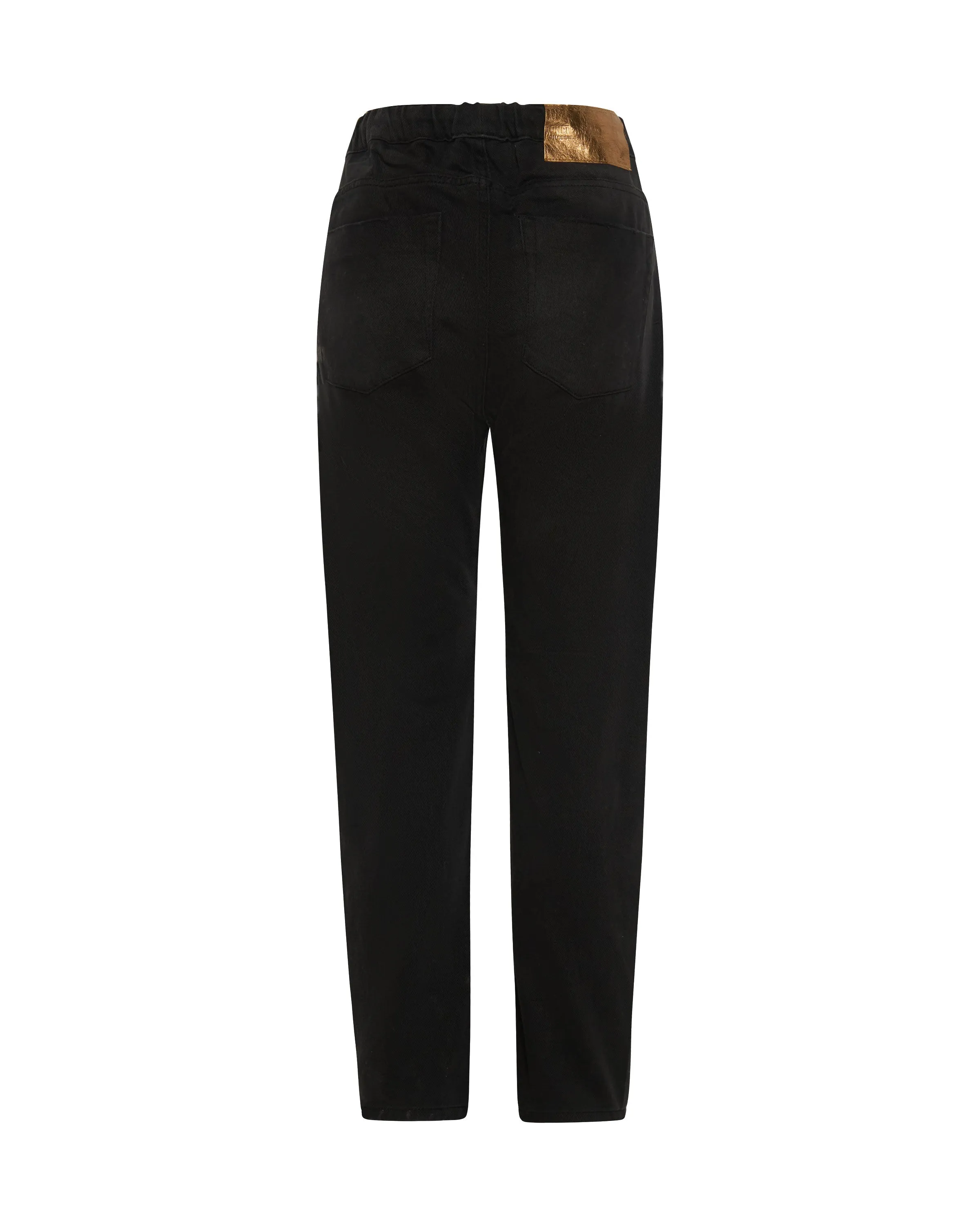 BLACK OAK SHABBIES DRAWSTRING BOYFRIEND JEANS