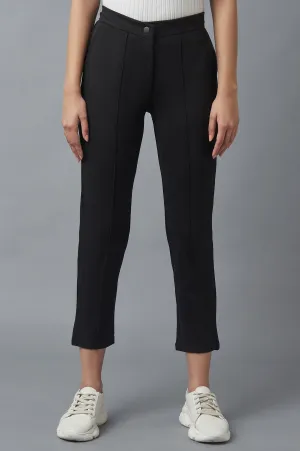 Black Pintuck Trousers