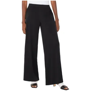 Black Pull-On Palazzo Pants