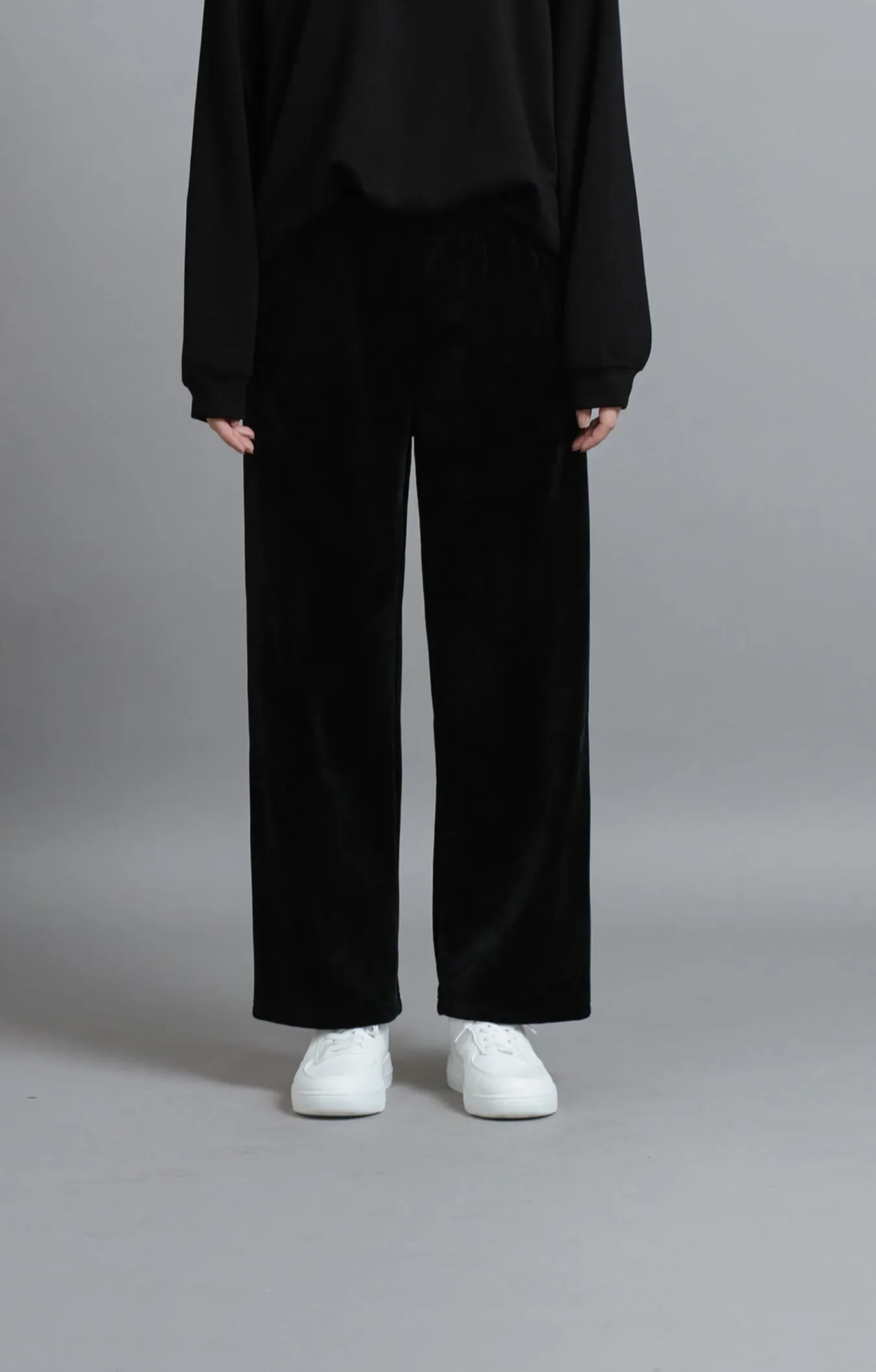Black Ultrasoft Winter Loose Pants