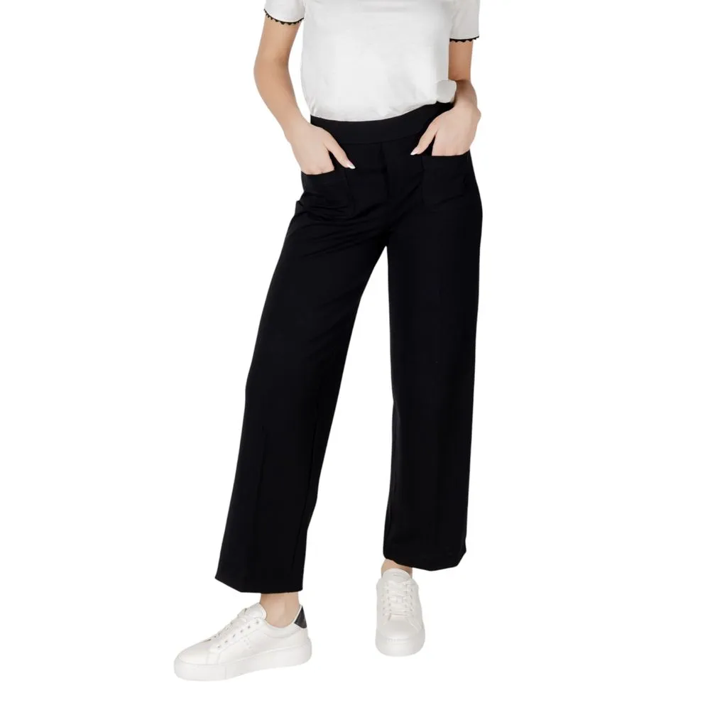 Black Viscose Jeans & Pant