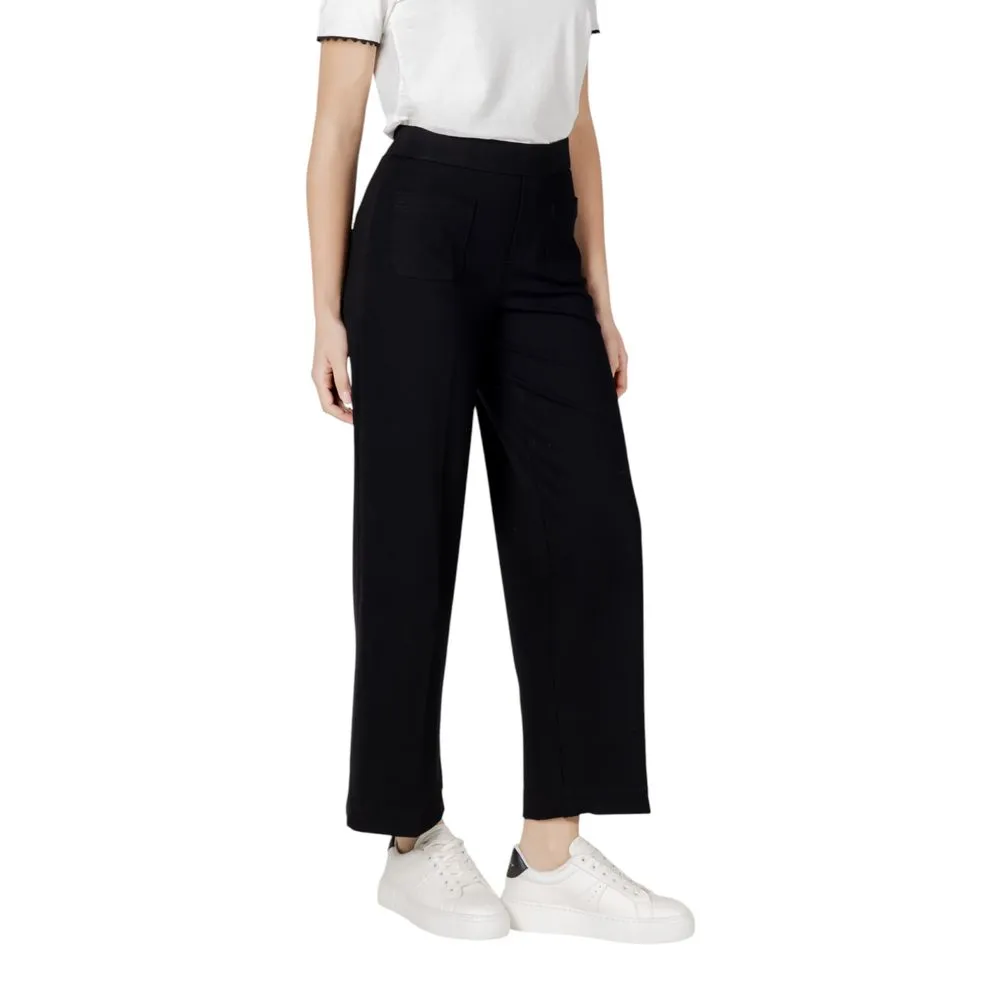 Black Viscose Jeans & Pant