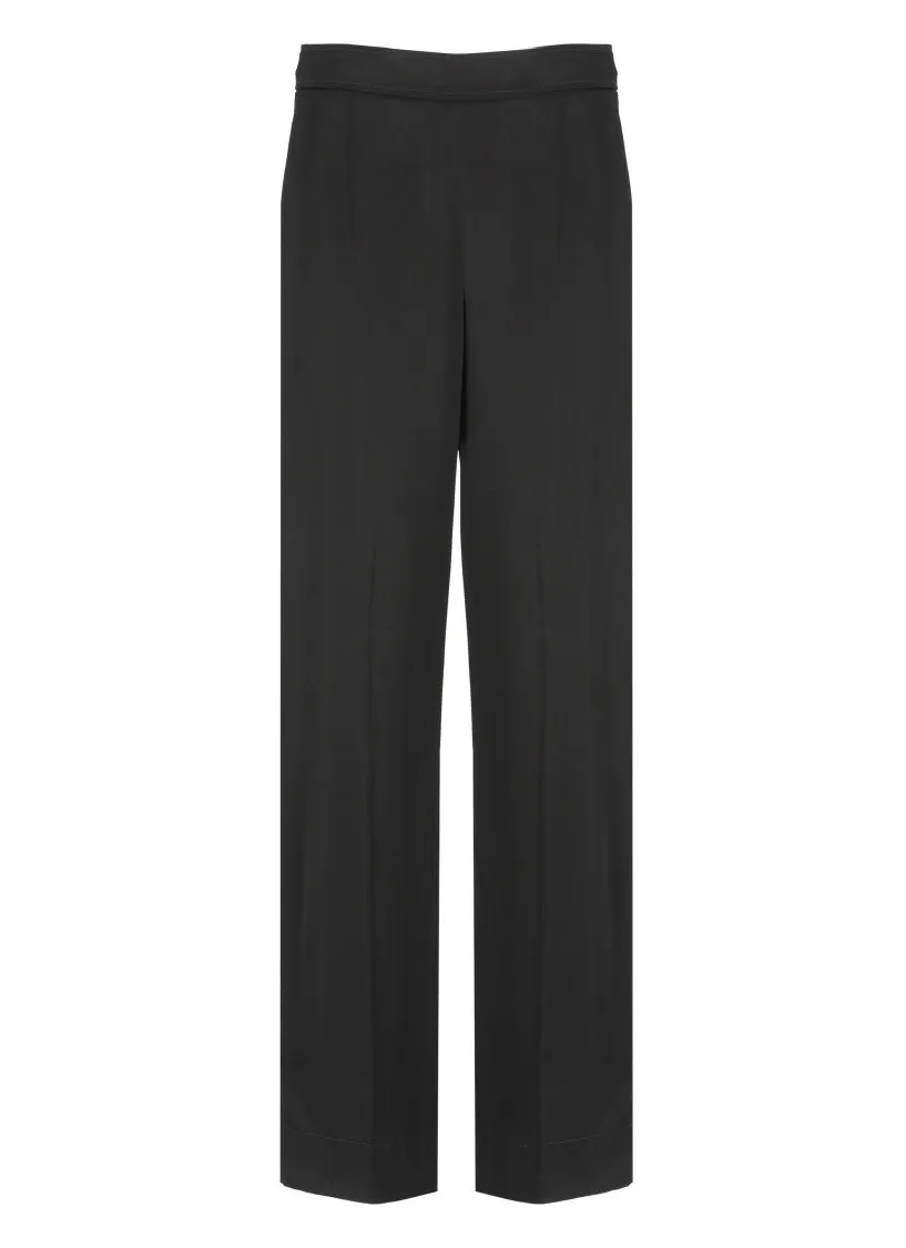 Black Viscose Palazzo Pants