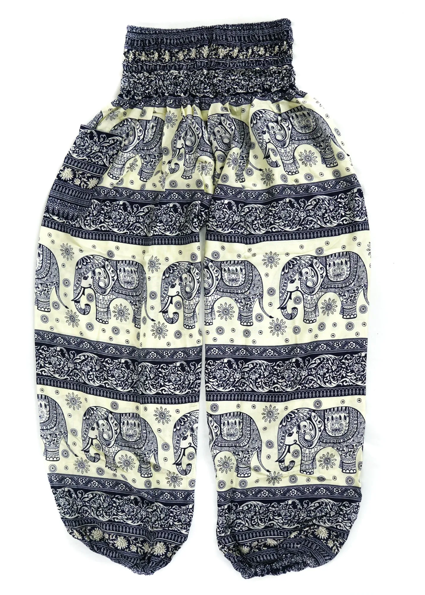 Blue Big Elephant Harem Pants