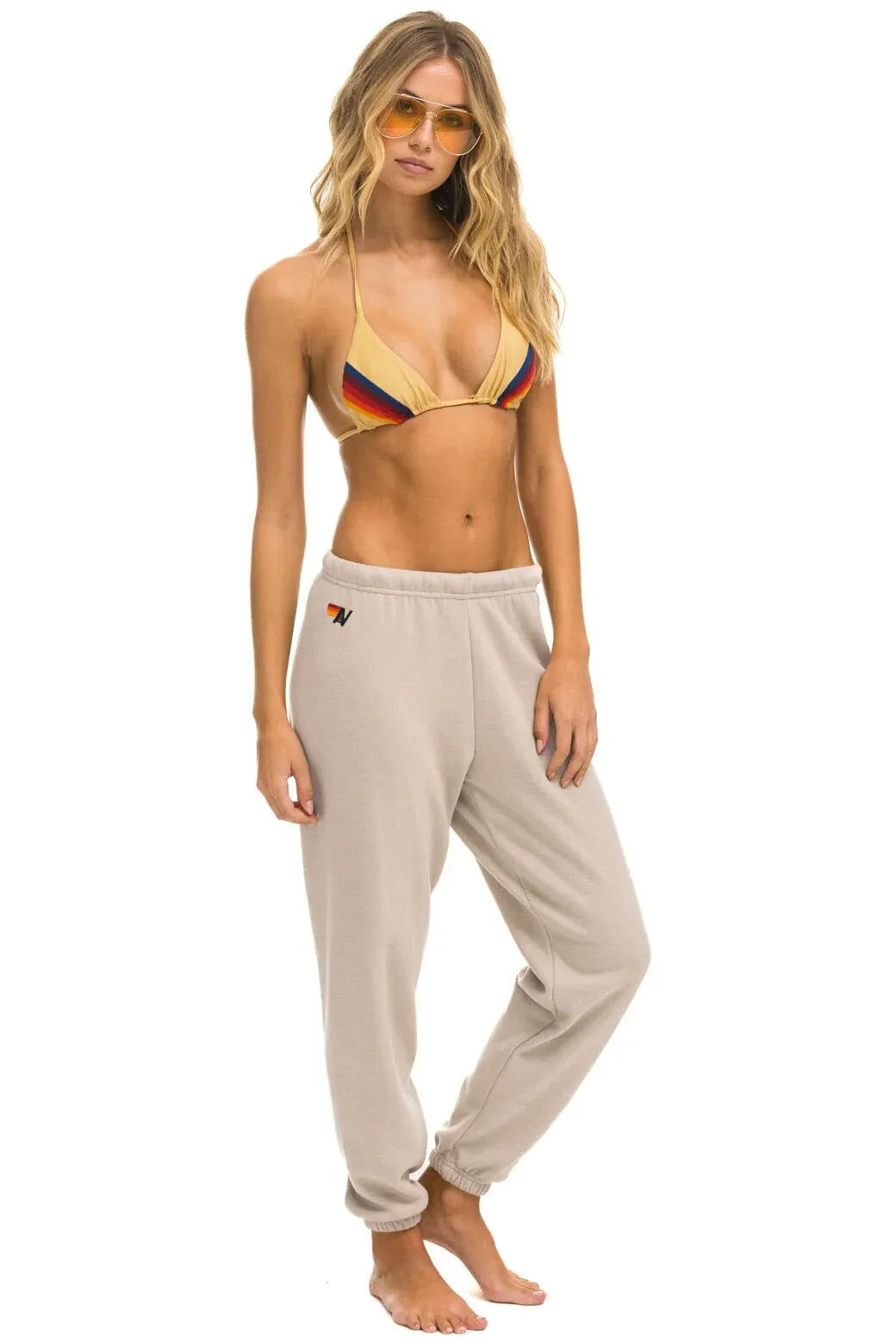 BOLT SWEATPANTS - SAND // BLUE