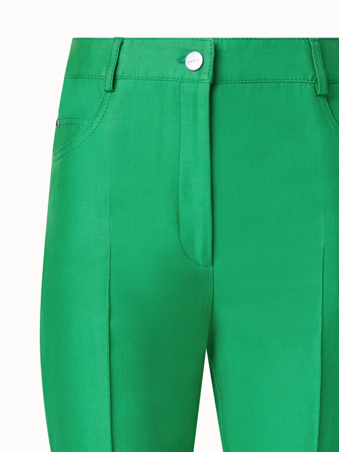 Bootcut Cotton Denim Stretch Pants