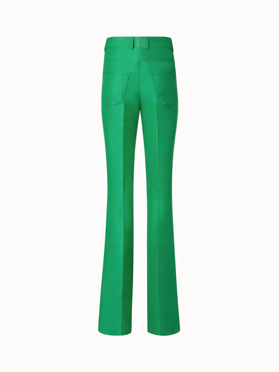 Bootcut Cotton Denim Stretch Pants