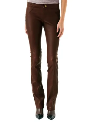 Bootcut Leather Pants for Women