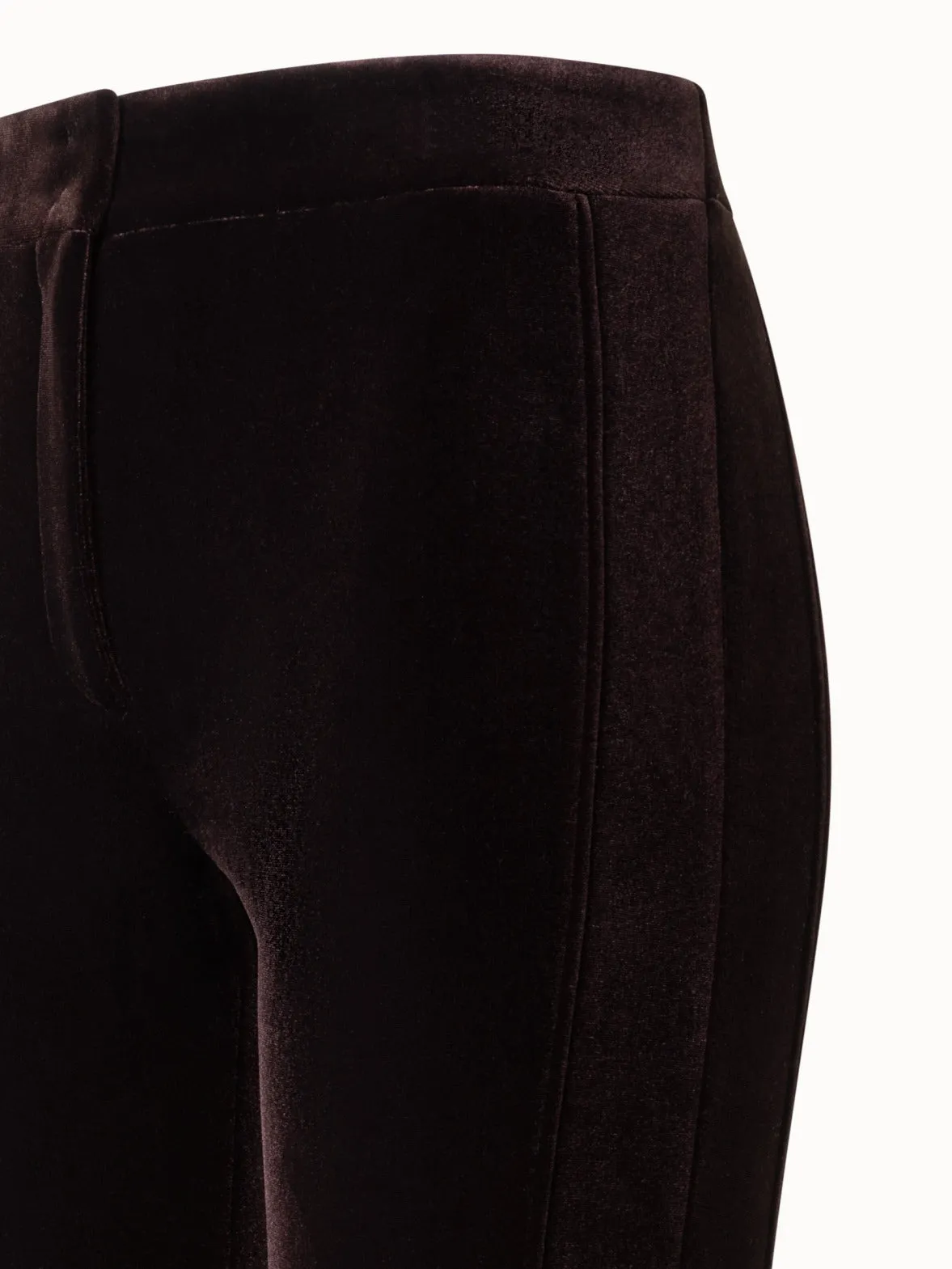 Bootcut Neoprene Velvet Pants