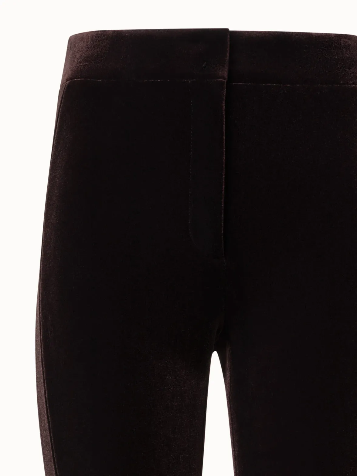 Bootcut Neoprene Velvet Pants