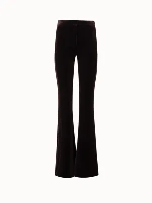 Bootcut Neoprene Velvet Pants