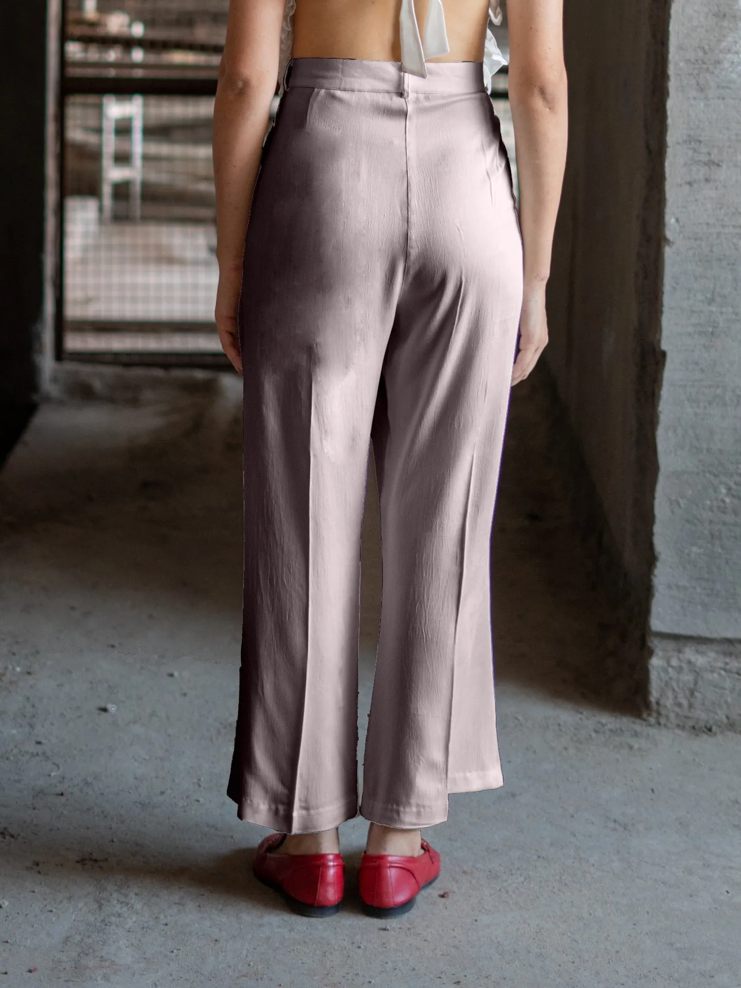 Bootcut Pants - Grey