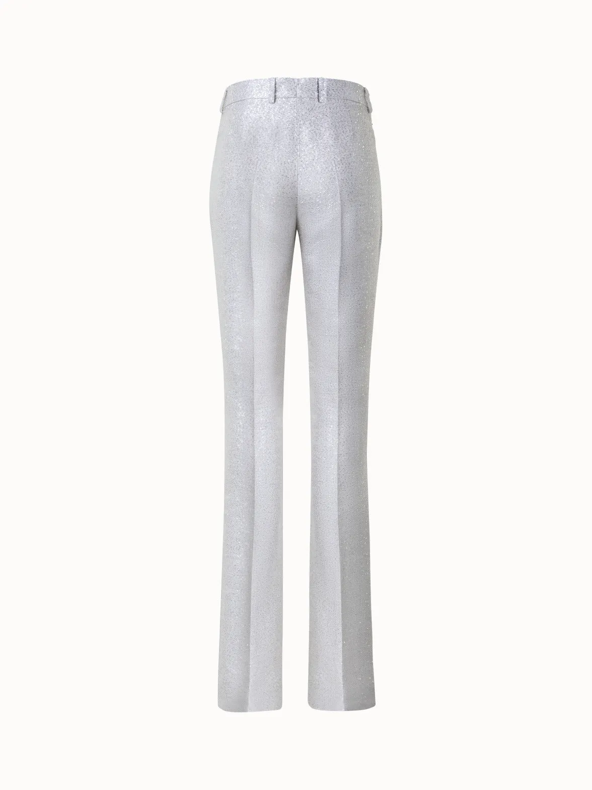 Bootcut Sequins Linen Blend Pants