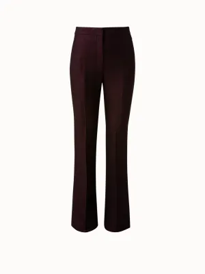 Bootcut Wool Lurex Double-Face Pants