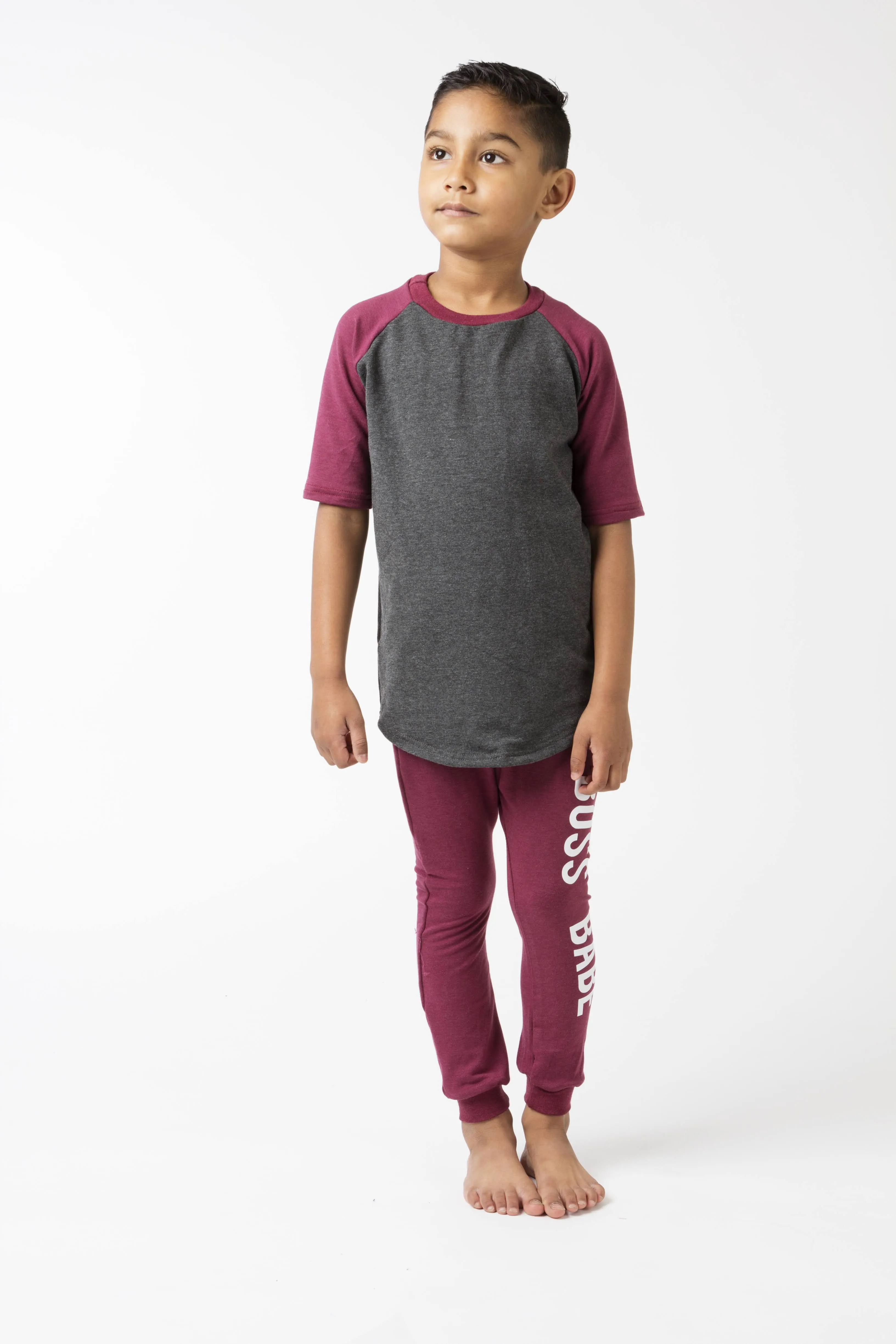 Boss Babe Harems - Burgundy (12-24m) FINAL SALE*