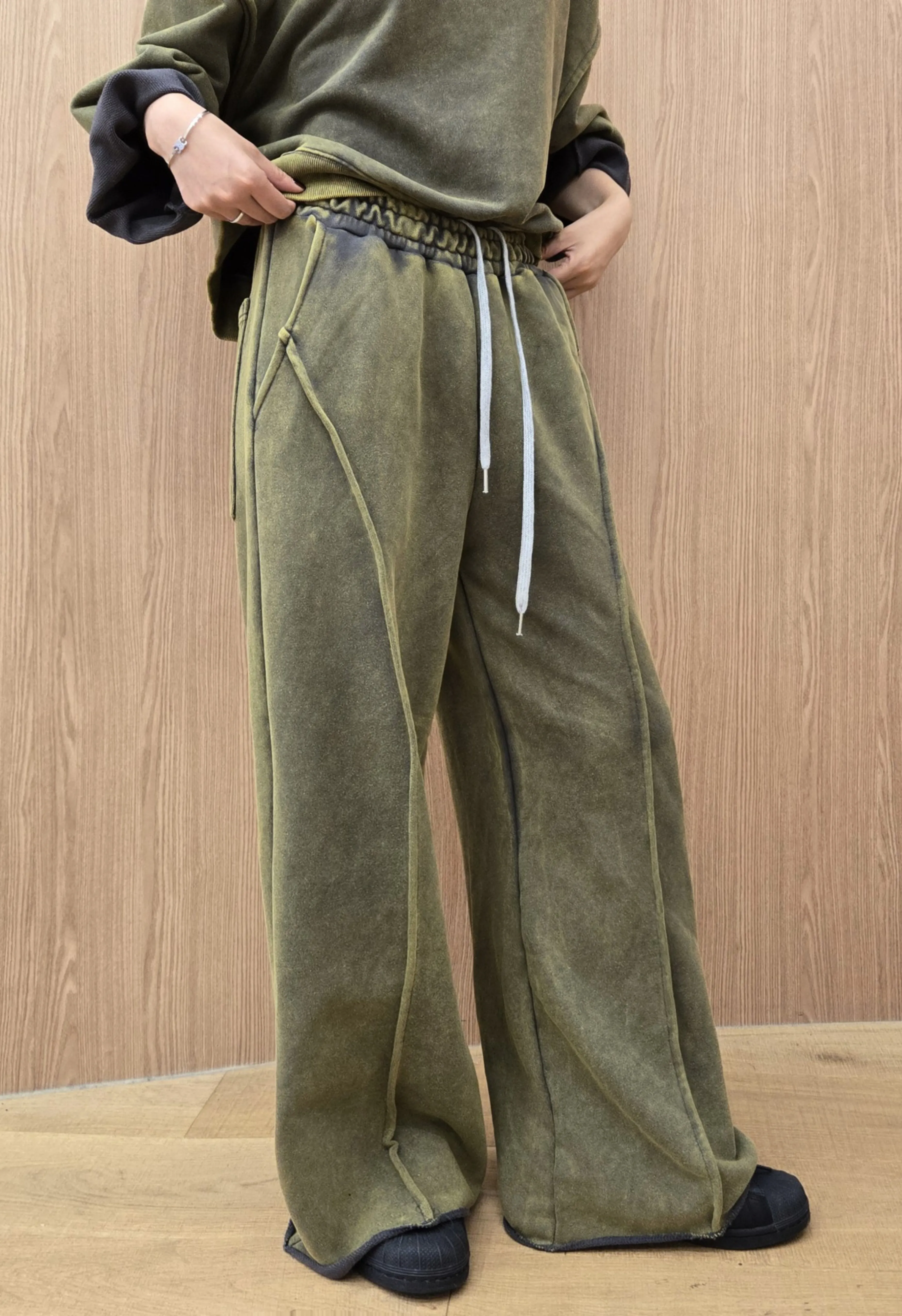 Boyfriend Pants in Green