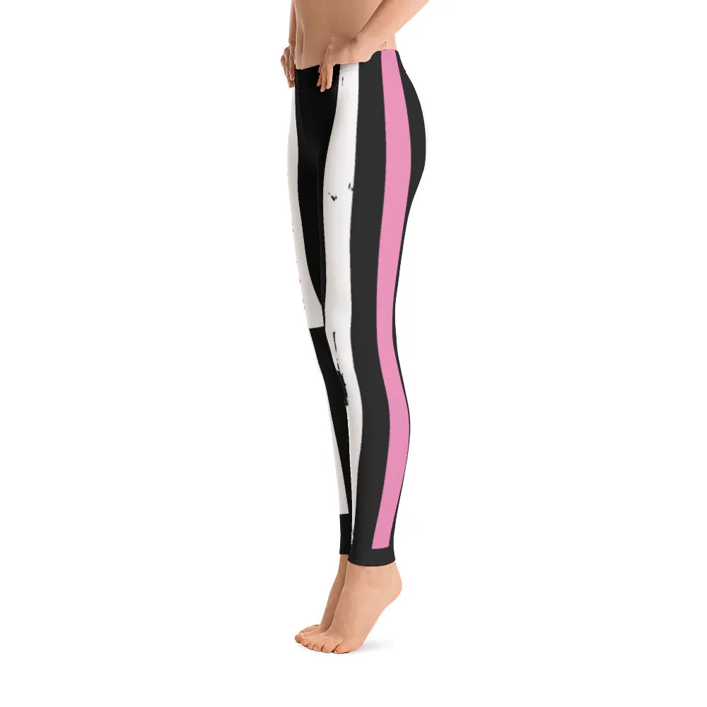 BREAST CANCER AWARENESS FLAG LEGGINGS