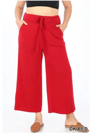 BT-X {Going Nonstop} Red Yoga Capri Pants W/ Drawstring