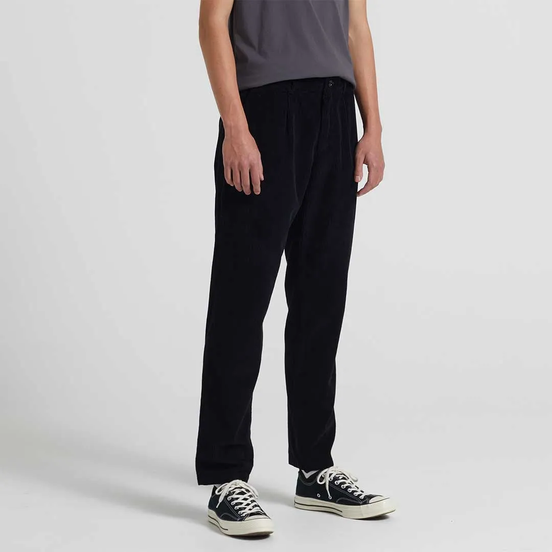 BY GARMENT MAKERS Buster Corduroy Pants jet black