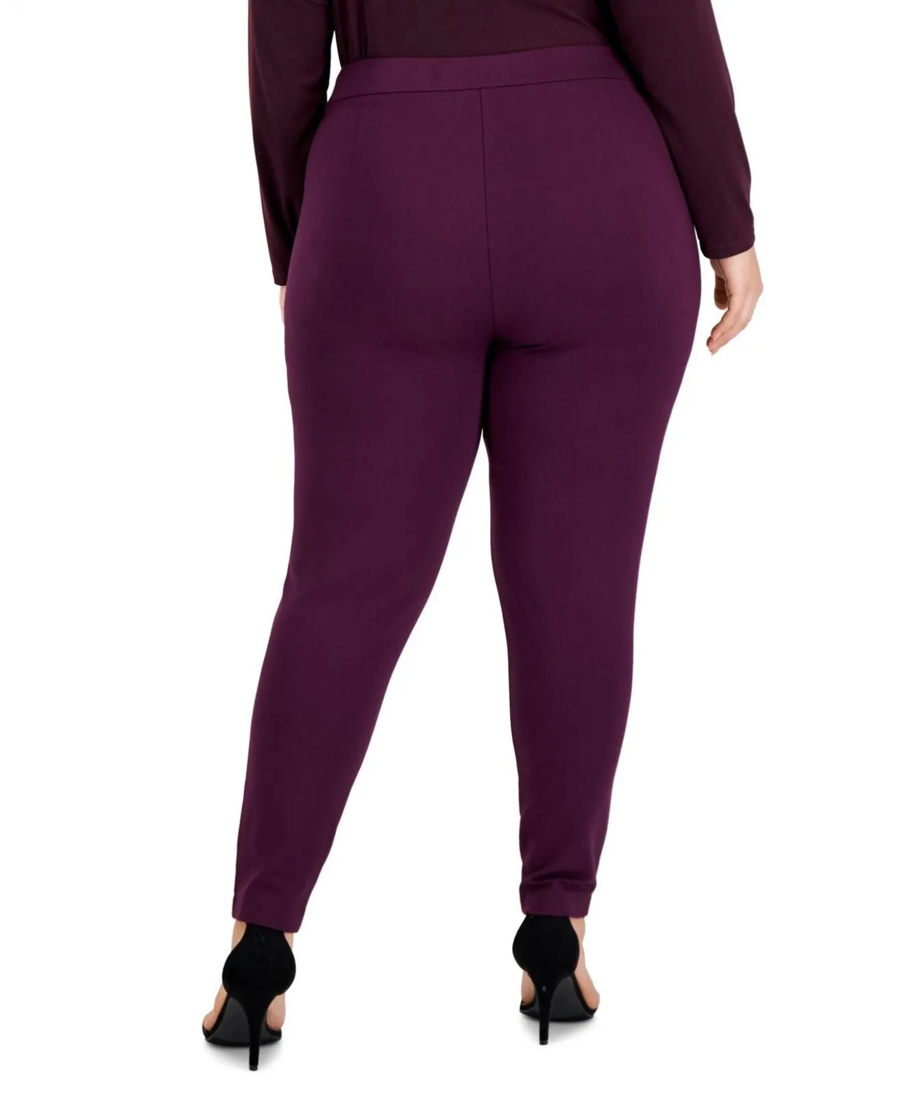 Calvin Klein Womens Plus Size Pull-On Pants W2VKX222