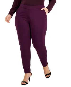 Calvin Klein Womens Plus Size Pull-On Pants W2VKX222