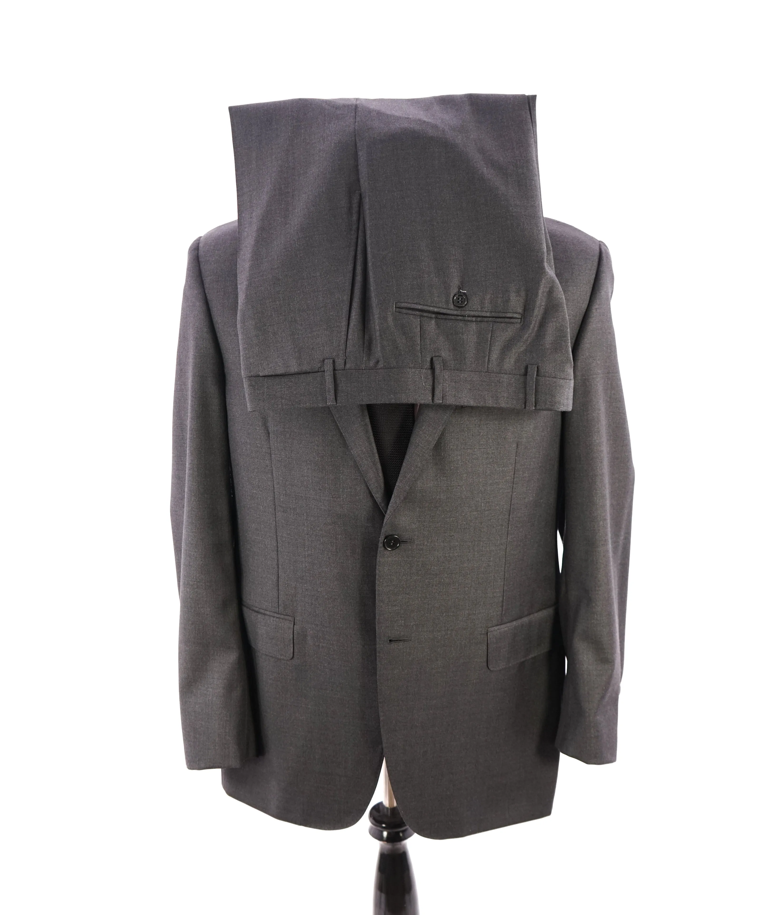 CANALI - Gray Charcoal *CLOSET STAPLE* Notch Lapel Iconic Suit -  44R