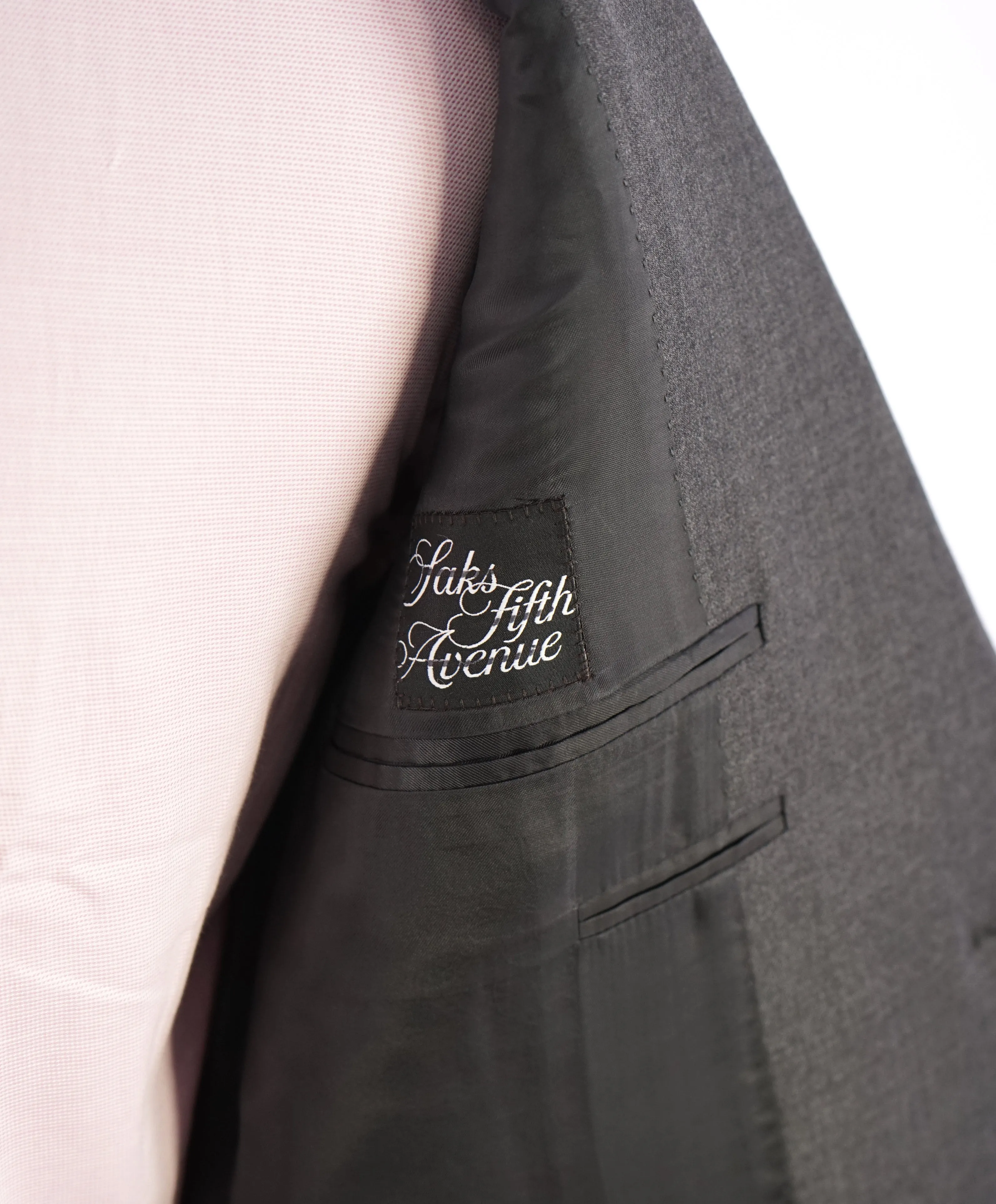 CANALI - Gray Charcoal *CLOSET STAPLE* Notch Lapel Iconic Suit -  44R