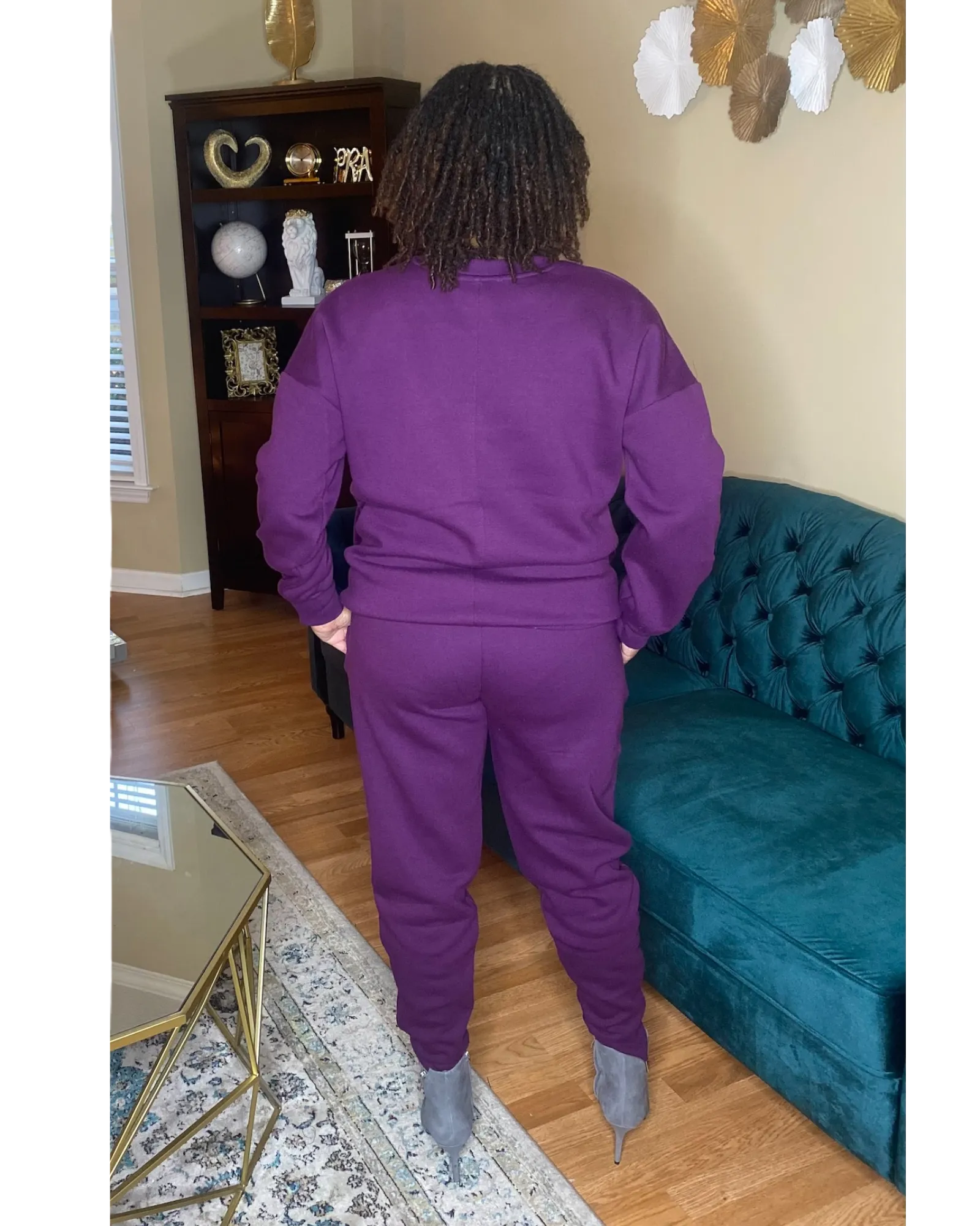 Candace Jogger Set - Dark Plum