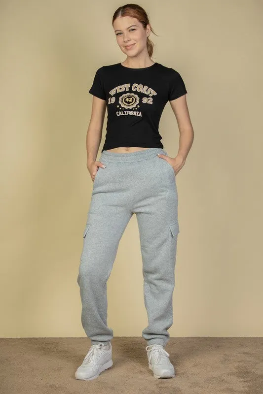 Capella Side Pocket Drawstring Waist Sweatpants