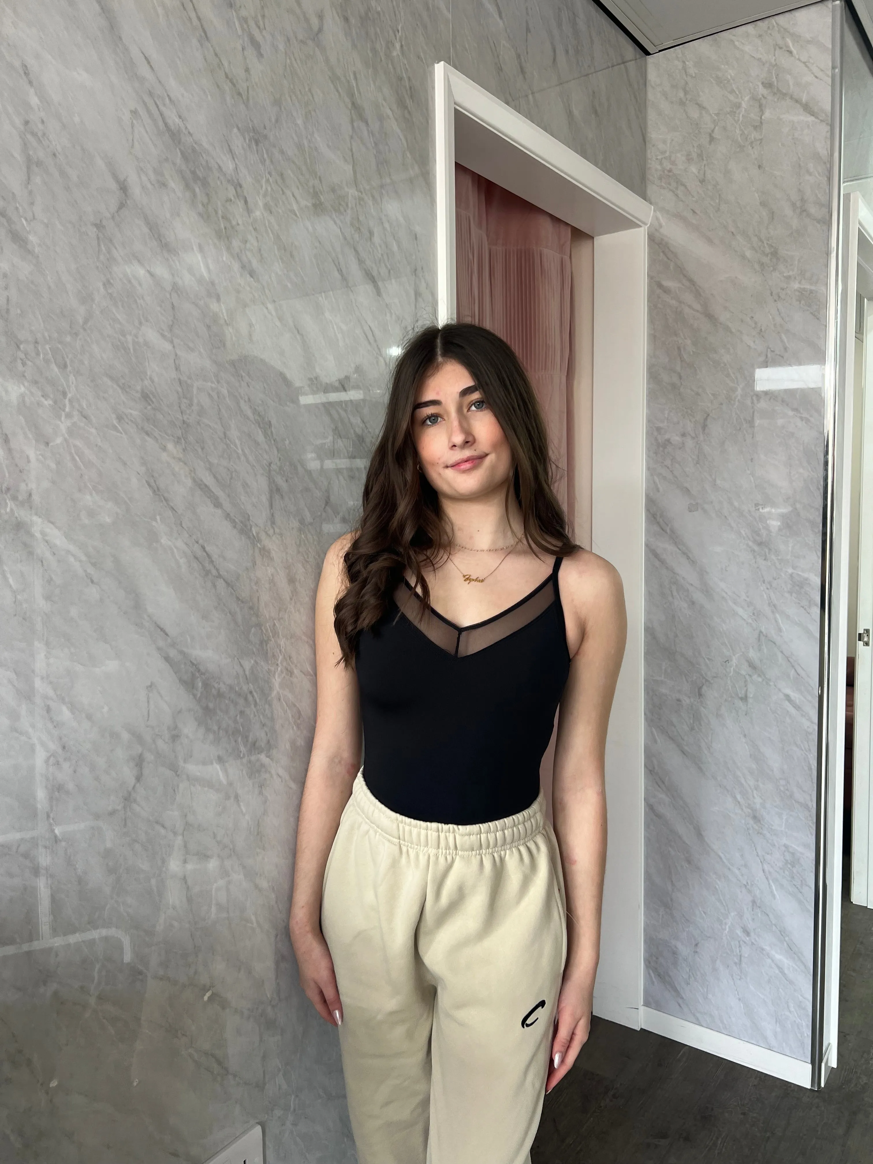 Capezio Varsity Sweatpants - Oatmeal