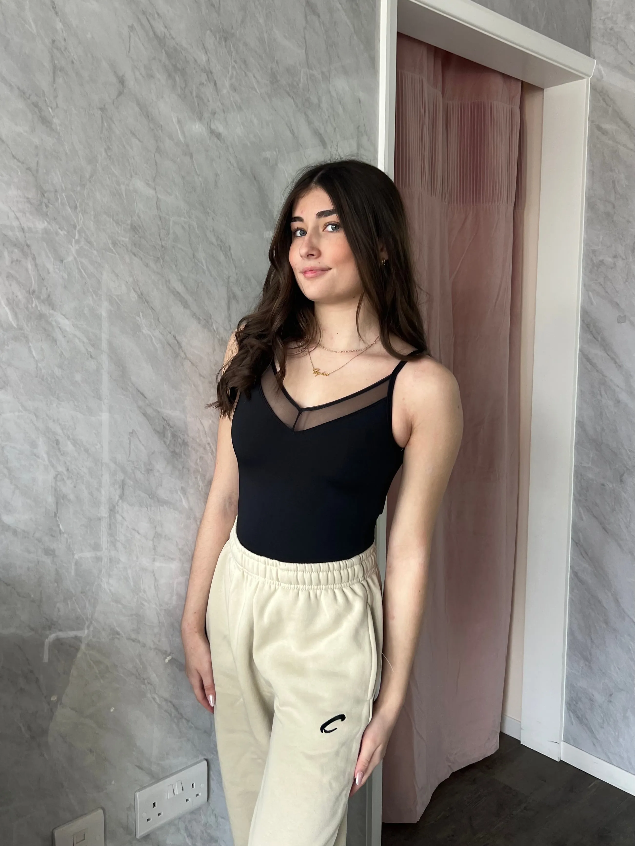 Capezio Varsity Sweatpants - Oatmeal