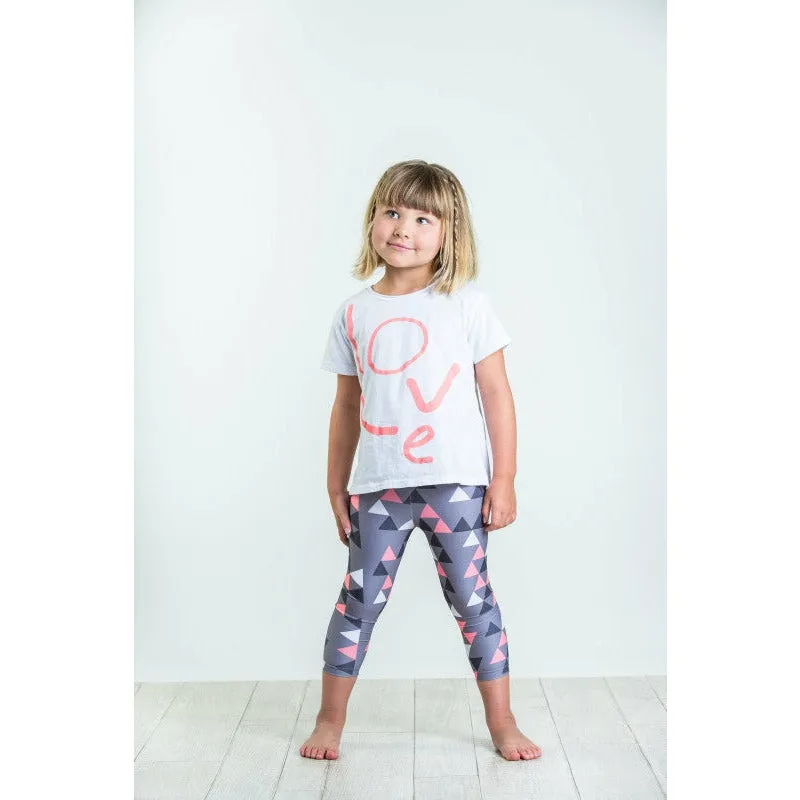 Capri-Triangle leggings | Titanium