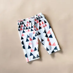 Capri-Triangle leggings | White