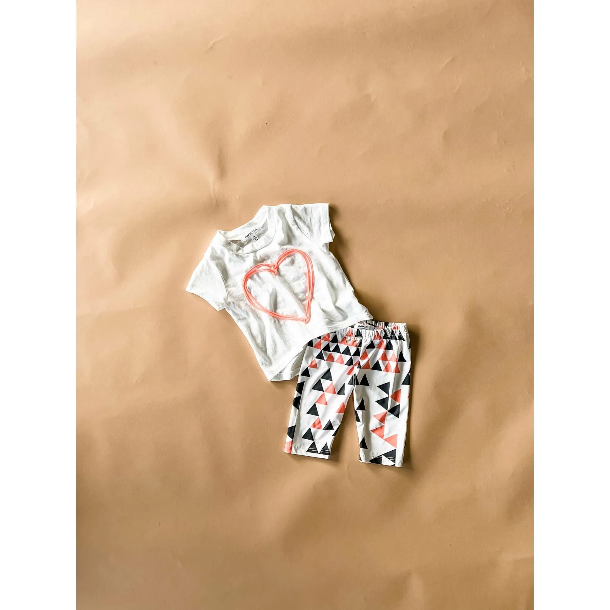 Capri-Triangle leggings | White