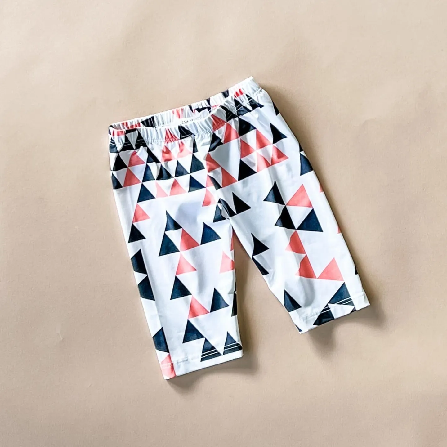 Capri-Triangle leggings | White