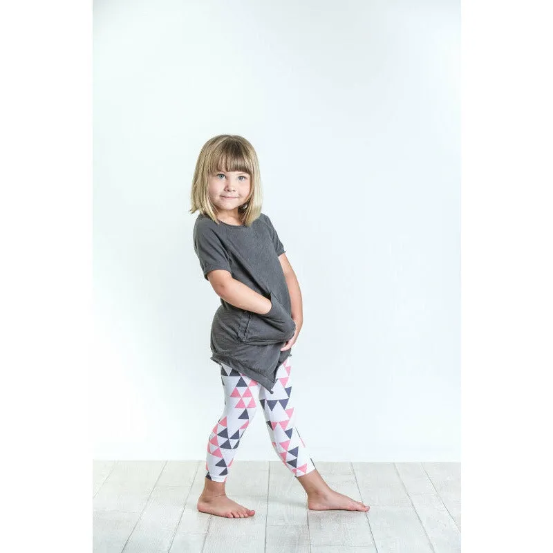 Capri-Triangle leggings | White