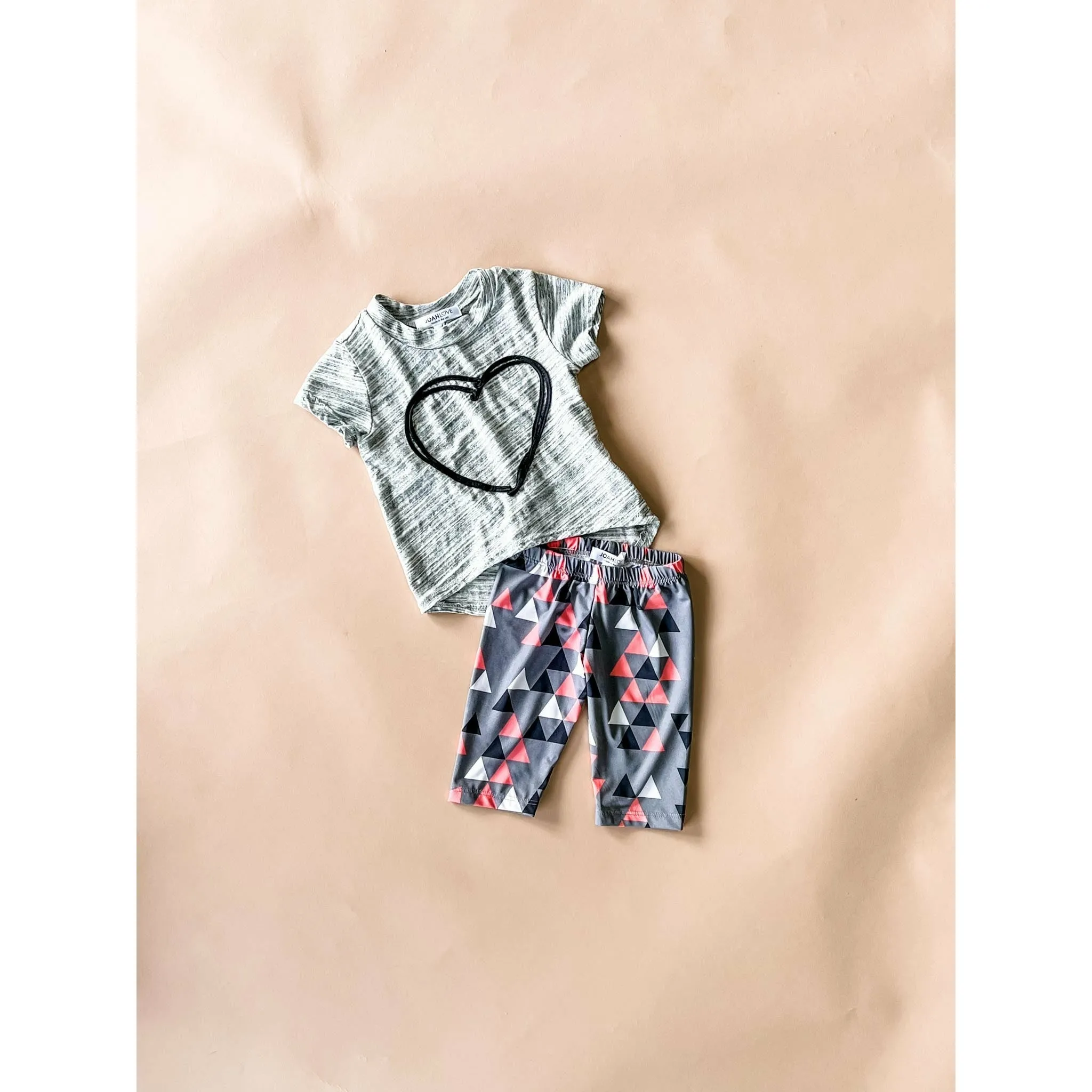 Capri-Triangle leggings | White
