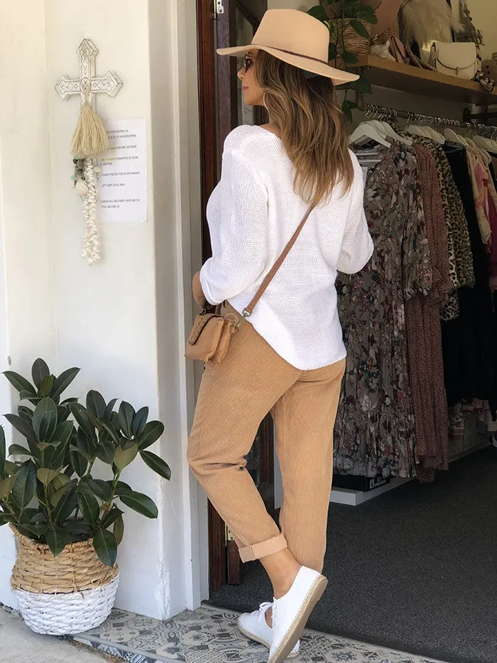 Caramel Cord Pants